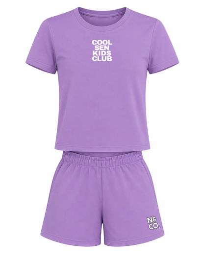 Kids "COOL SEN KIDS CLUB" T-Shirt/Shorts Set