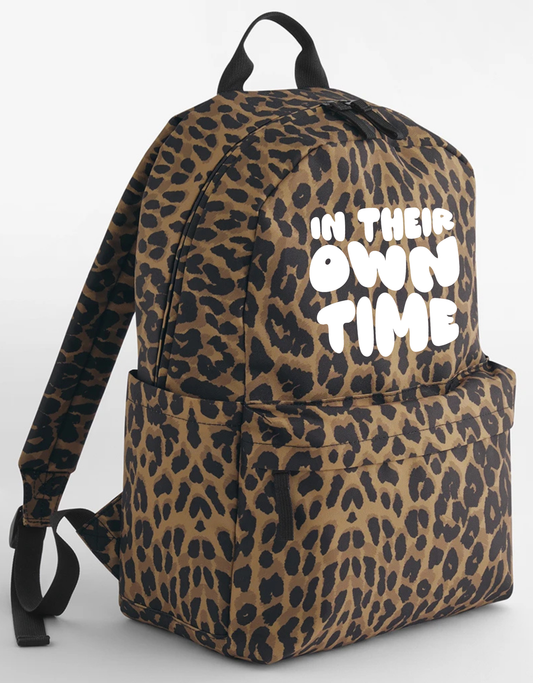 Leopard Print LARGE Rucksack