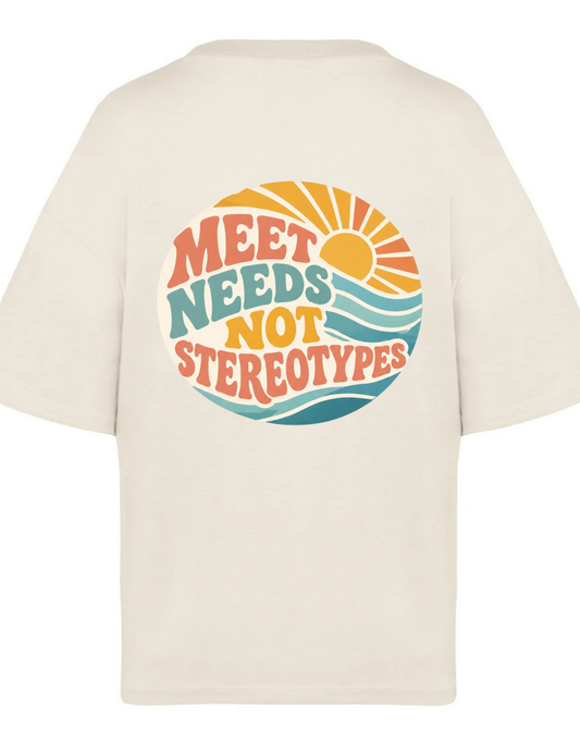 Kids Oversized "MEET NEEDS" T-Shirt