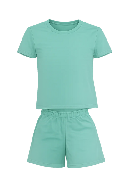 Adults "COOL SEN MUMS CLUB" T-Shirt/Shorts Set