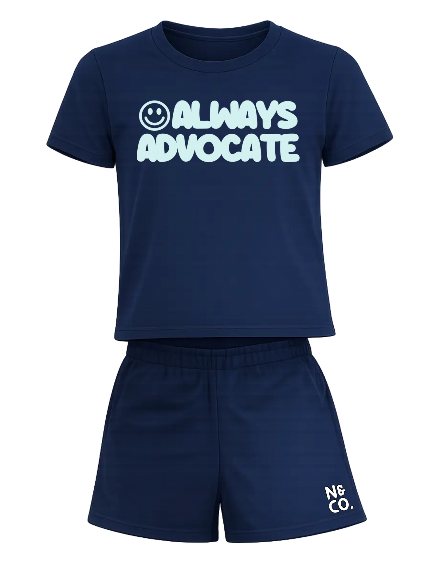 Kids "Always Advocate" T-Shirt/Shorts Set