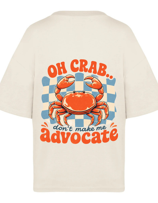 Women's Boxy Crop "OH CRAB" T-Shirt