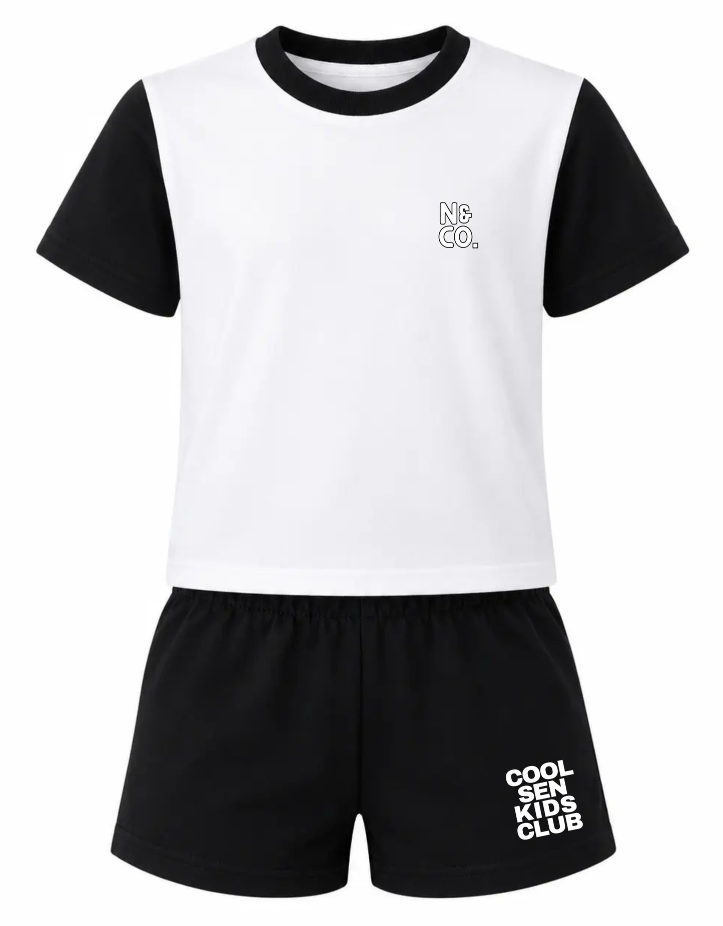Kids Varsity "COOL SEN KIDS CLUB" T-Shirt/Shorts Set