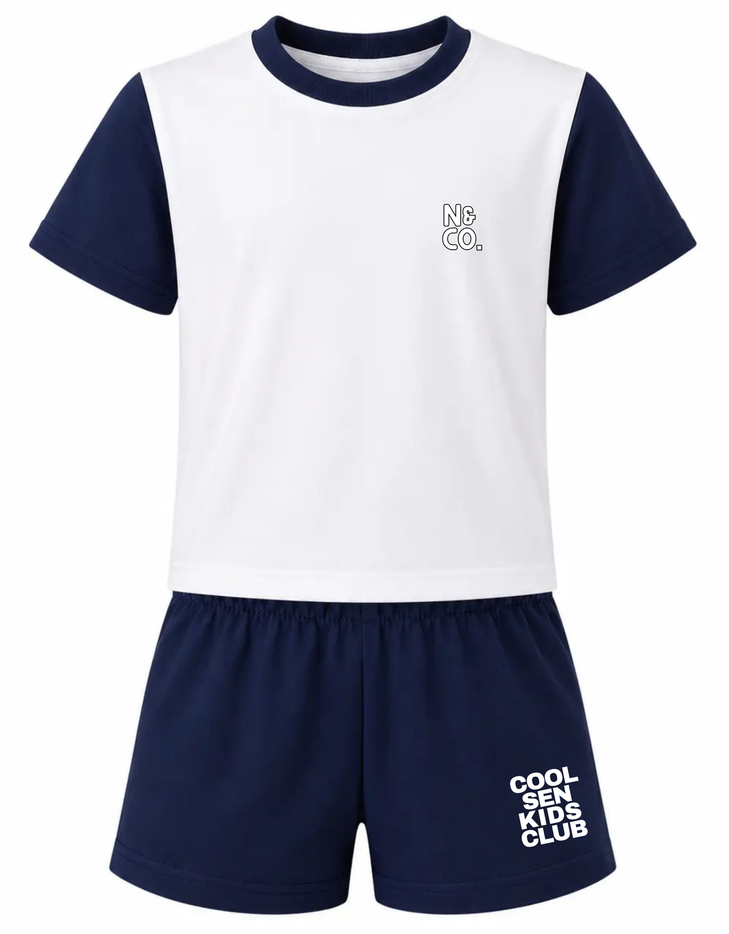Kids Varsity "COOL SEN KIDS CLUB" T-Shirt/Shorts Set