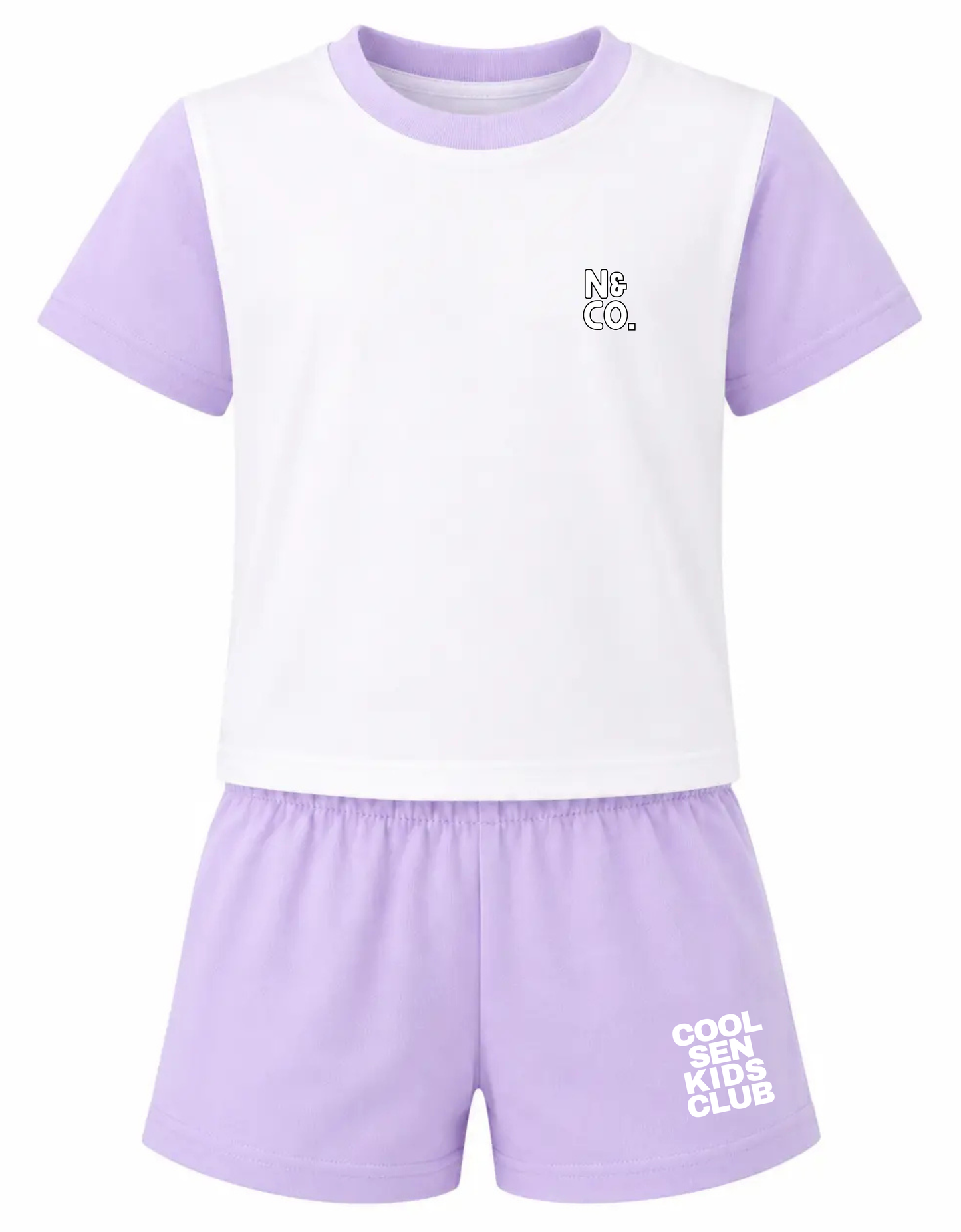 Kids Varsity "COOL SEN KIDS CLUB" T-Shirt/Shorts Set