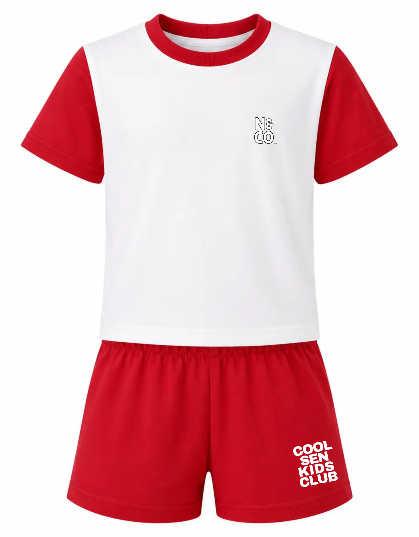 Kids Varsity "COOL SEN KIDS CLUB" T-Shirt/Shorts Set