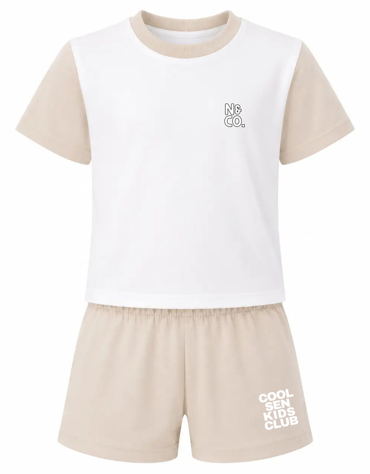 Kids Varsity "COOL SEN KIDS CLUB" T-Shirt/Shorts Set