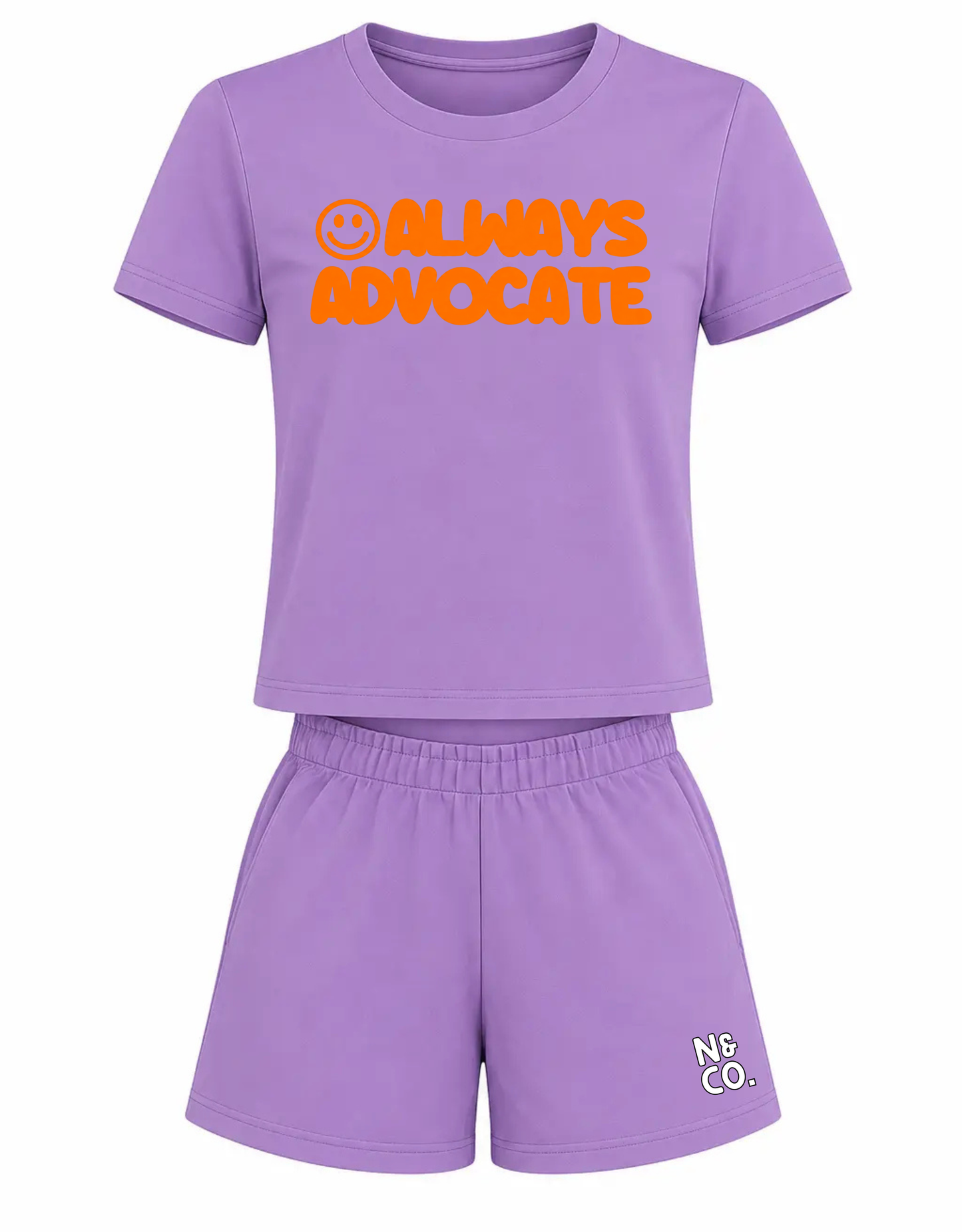 Kids "Always Advocate" T-Shirt/Shorts Set