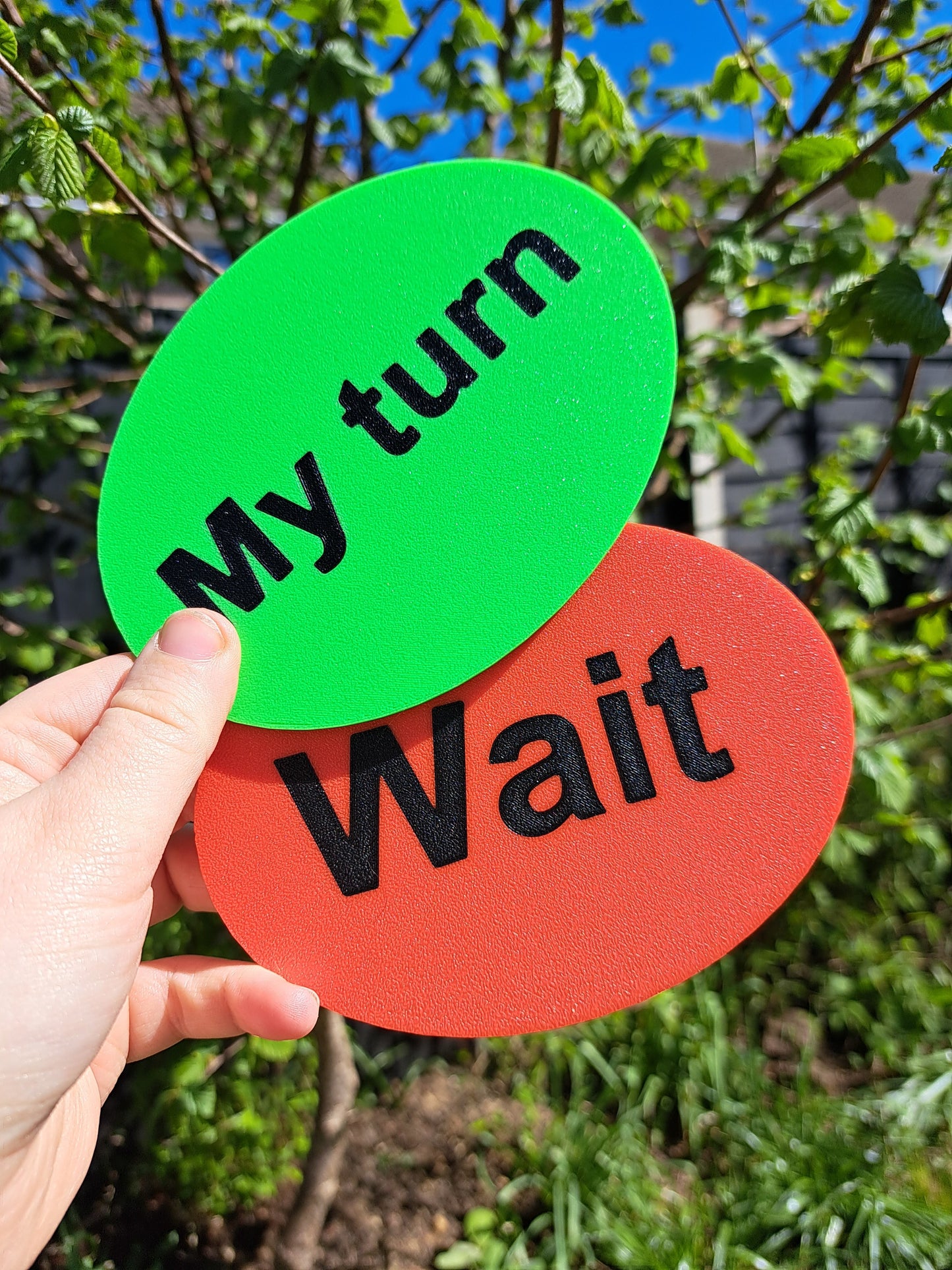 Wait and My Turn visual sign set