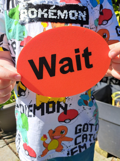 Wait and My Turn visual sign set