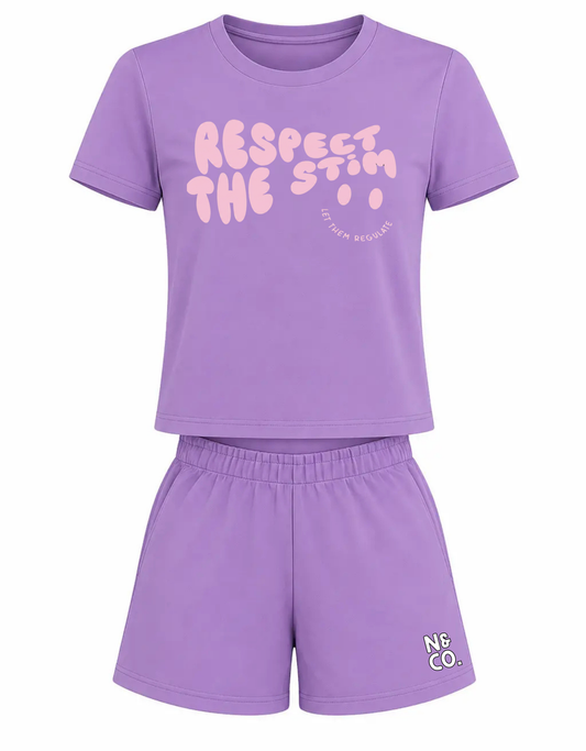 Kids "Respect the Stim" T-Shirt/Shorts Set