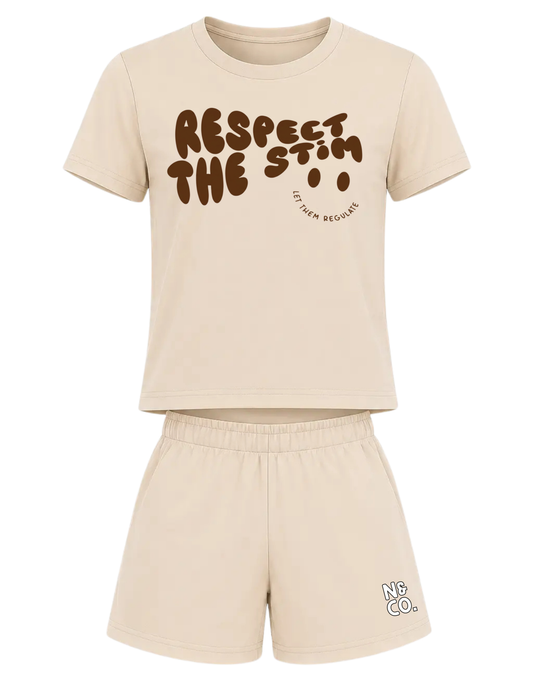 Kids "Respect the Stim" T-Shirt/Shorts Set