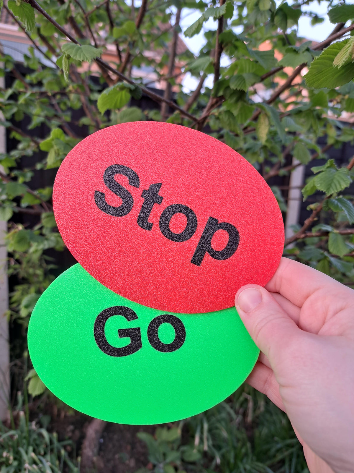 Colorable Go Visual Stop and Go visual sign set – Neurospicy & Co.