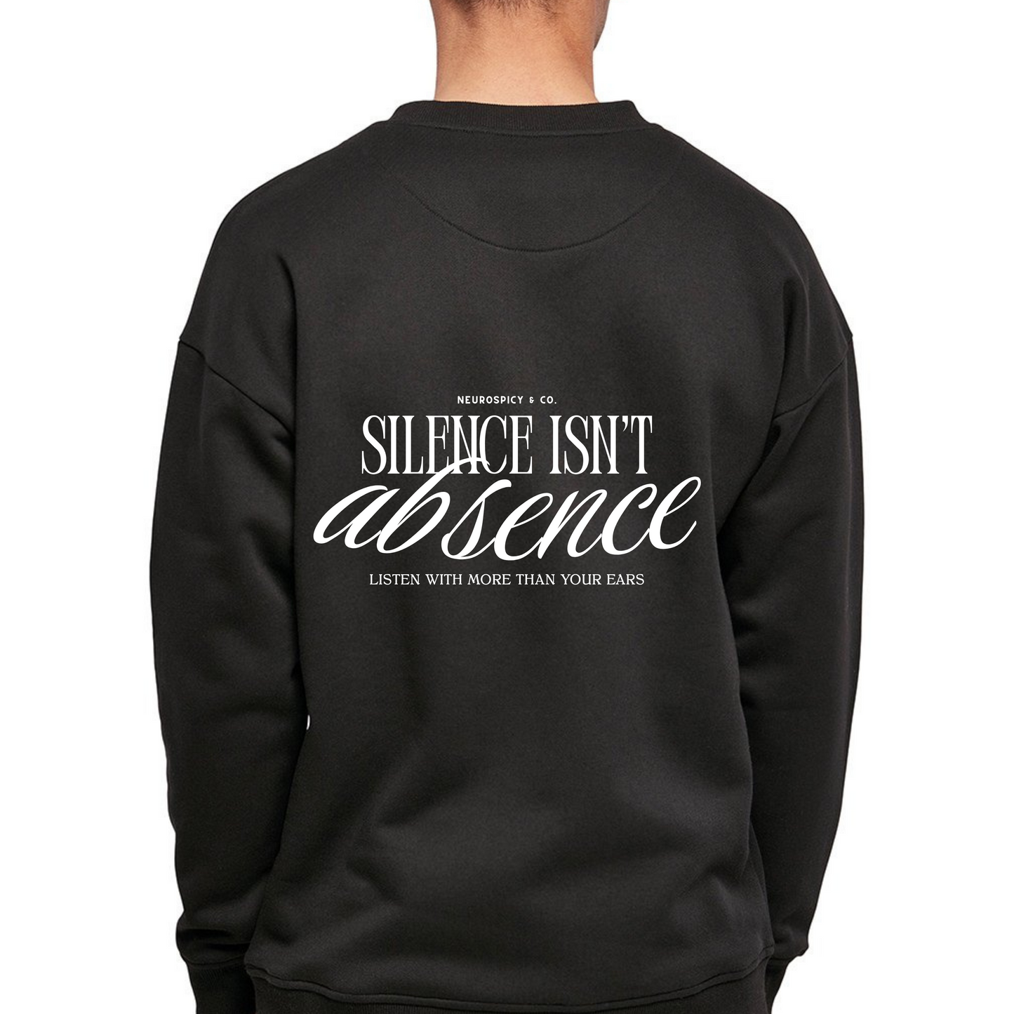 Adults Unisex ‘Silence isn’t Absence" HEAVYWEIGHT sweatshirt